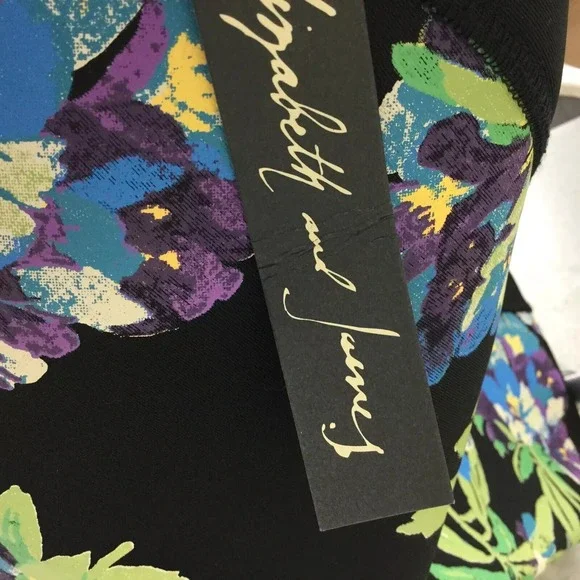 Elizabeth & James Skirt L Floral Whimsigoth Neoprene Dark Fairy Botanical $325 - Picture 3 of 9